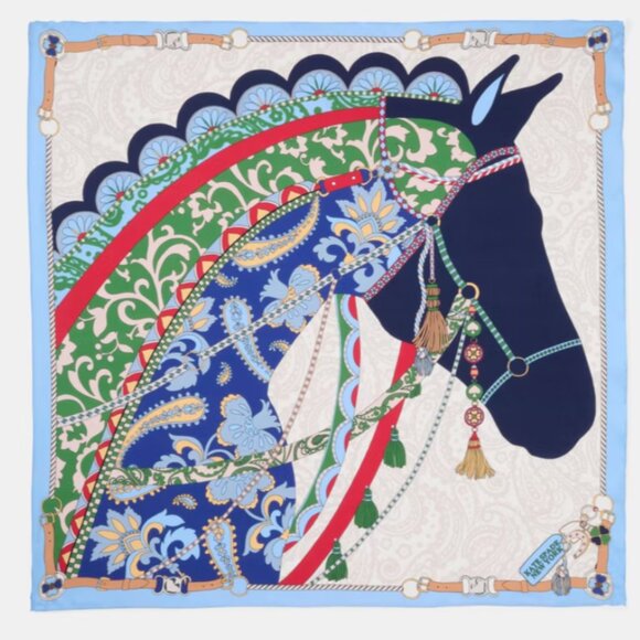 kate spade Accessories - Only Piece!!! Lny Horse Silk Square Scarf from Kate Spade New York